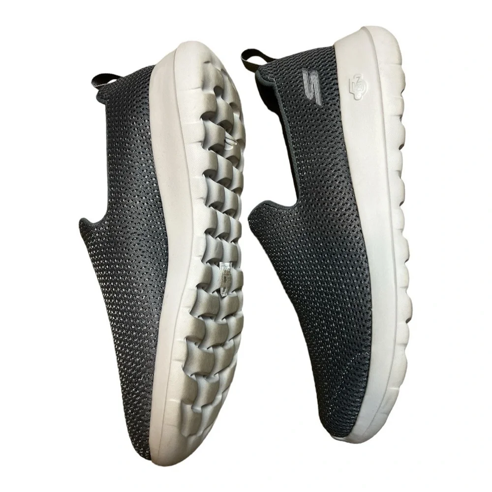 Men’s Skechers Go Walk Max Air Mesh Slip on Shoes Charcoal Size 9